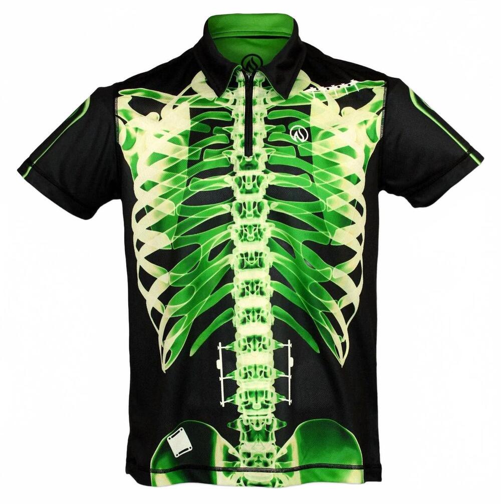 NEW INKNBURN men's x-ray polo shirt in green